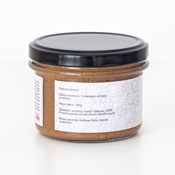Krem z orzechów laskowych 100% (180g)