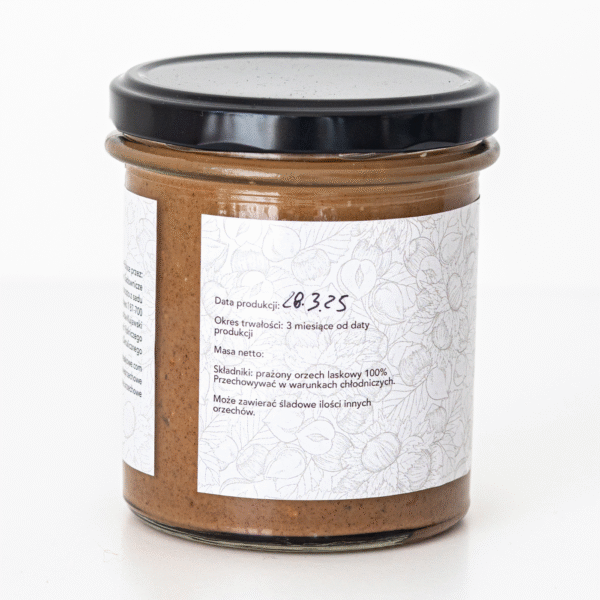 Krem z orzechów laskowych 100% (320g)