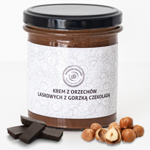 Krem z orzechów laskowych z gorzką czekoladą (320g)