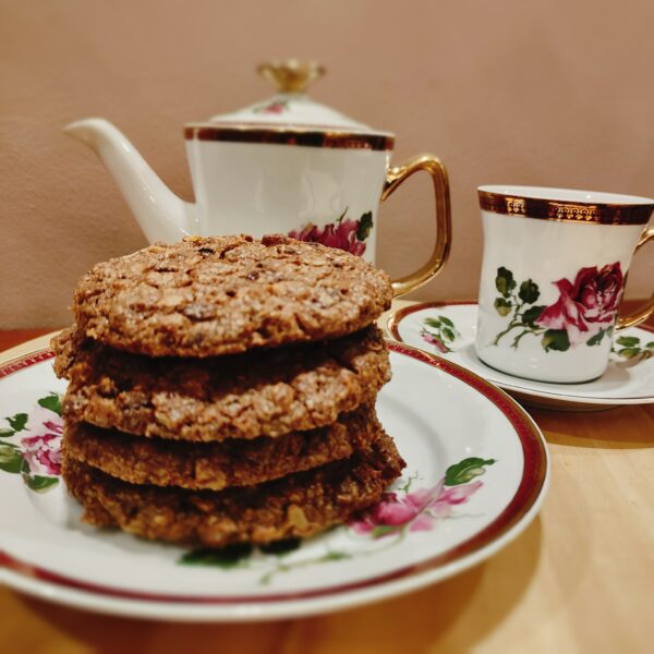 Ciastka owsiano - orzechowe z żurawiną