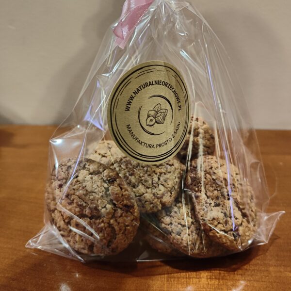 Ciastka owsiano - orzechowe z żurawiną